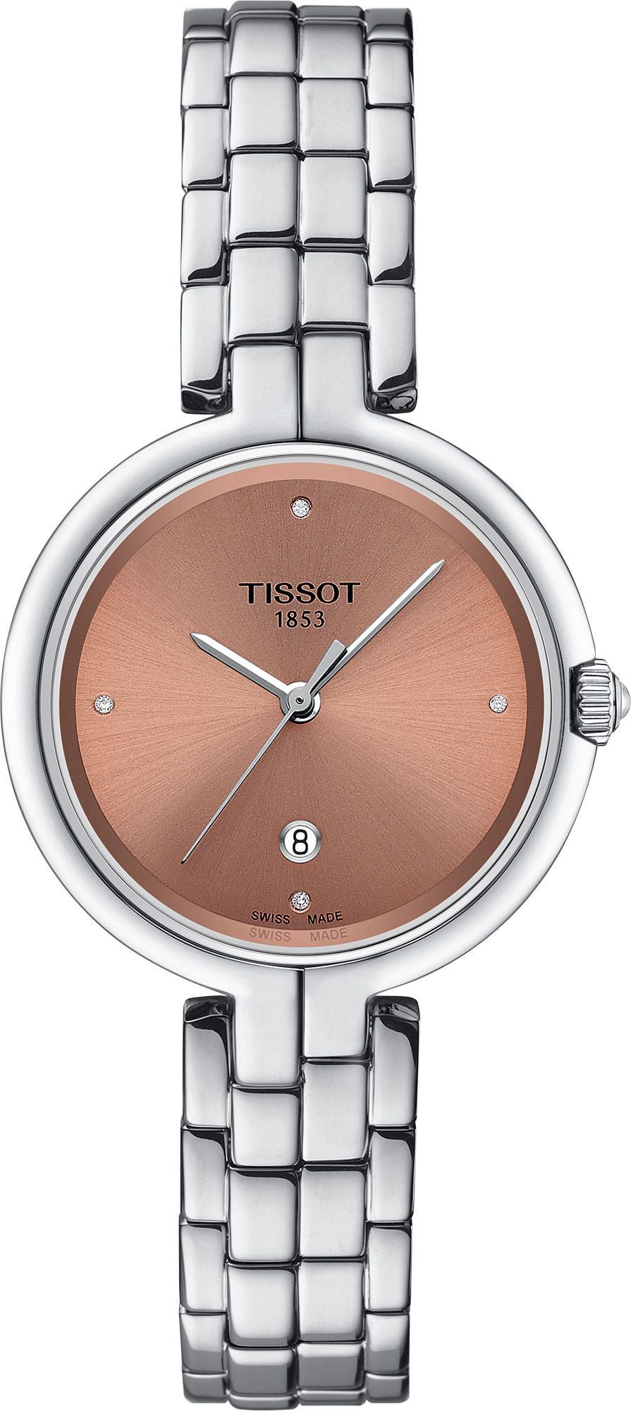 Tissot T-Lady Tissot Flamingo Pink Dial 30 mm Quartz Watch For Women - 1