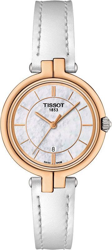 Tissot T-Lady Flamingo MOP Dial 26 mm Quartz Watch For Women - 1