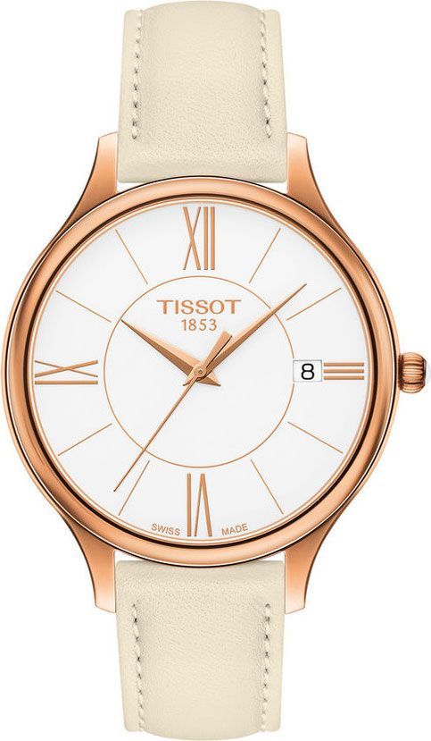 Tissot T-Lady Bella Ora White Dial 38 mm Quartz Watch For Women - 1
