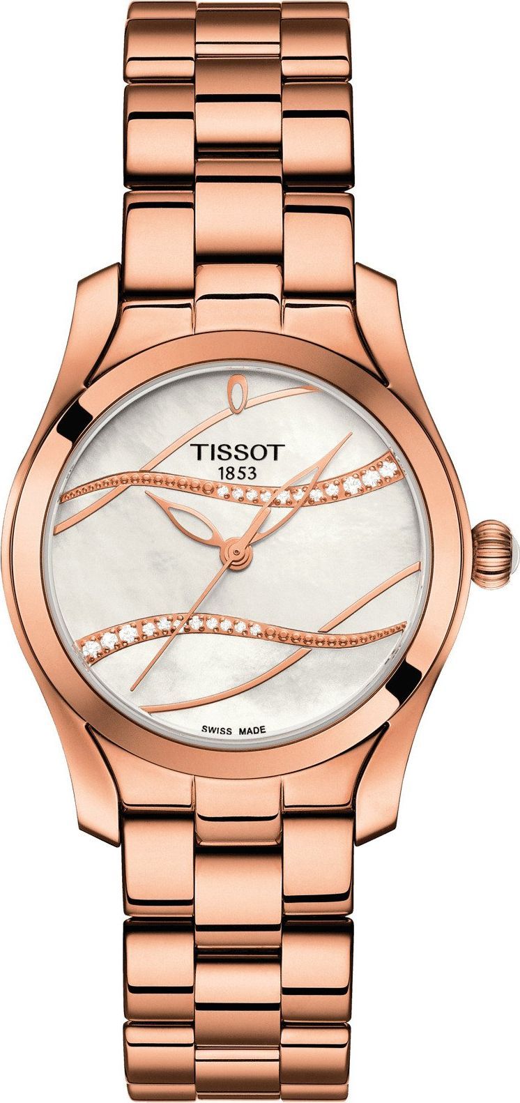 Tissot T-Lady Tissot T-Wave MOP Dial 30 mm Quartz Watch For Women - 1