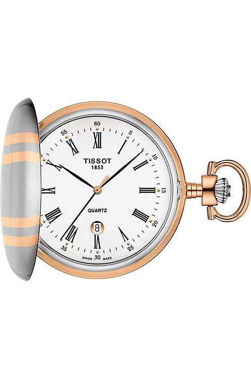 Tissot Savonnette Quartz 48.5 mm Watch in White Dial