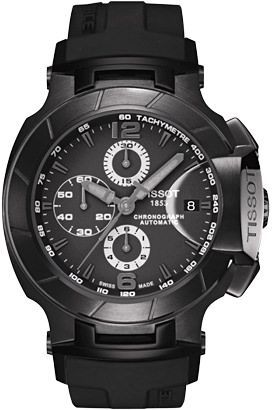 Tissot  45 mm Watch in Black Dial For Men - 1