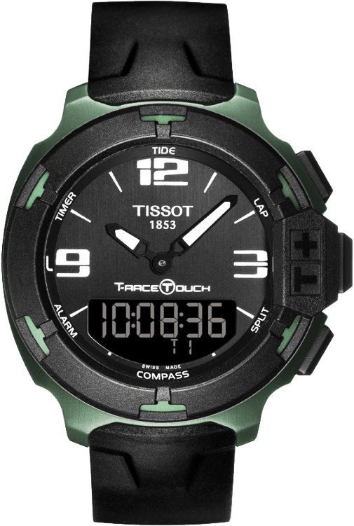 Tissot Touch Collection T Race Touch Black Dial 42.15 mm Quartz Watch For Men - 1