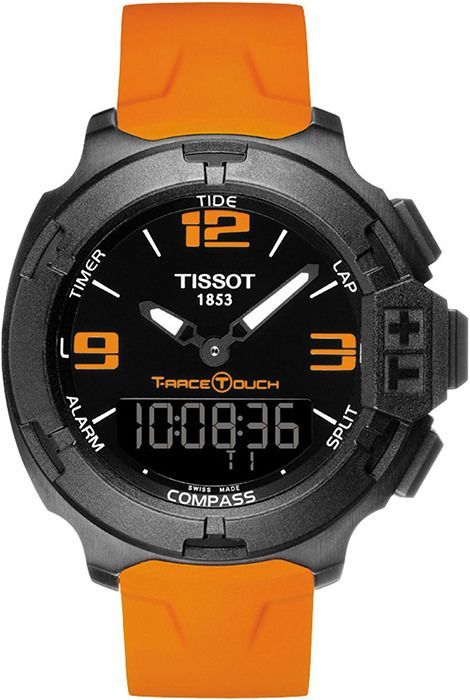 Tissot Touch Collection T Race Touch Black Dial 42 mm Quartz Watch For Men - 1