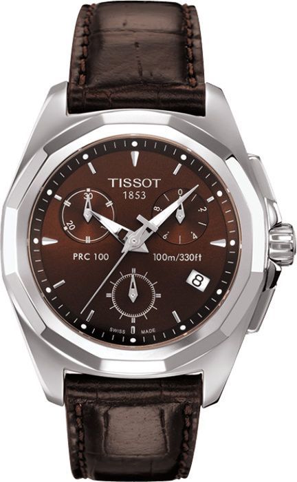 Tissot T-Sport PRC 100 Brown Dial 35 mm Quartz Watch For Women - 1