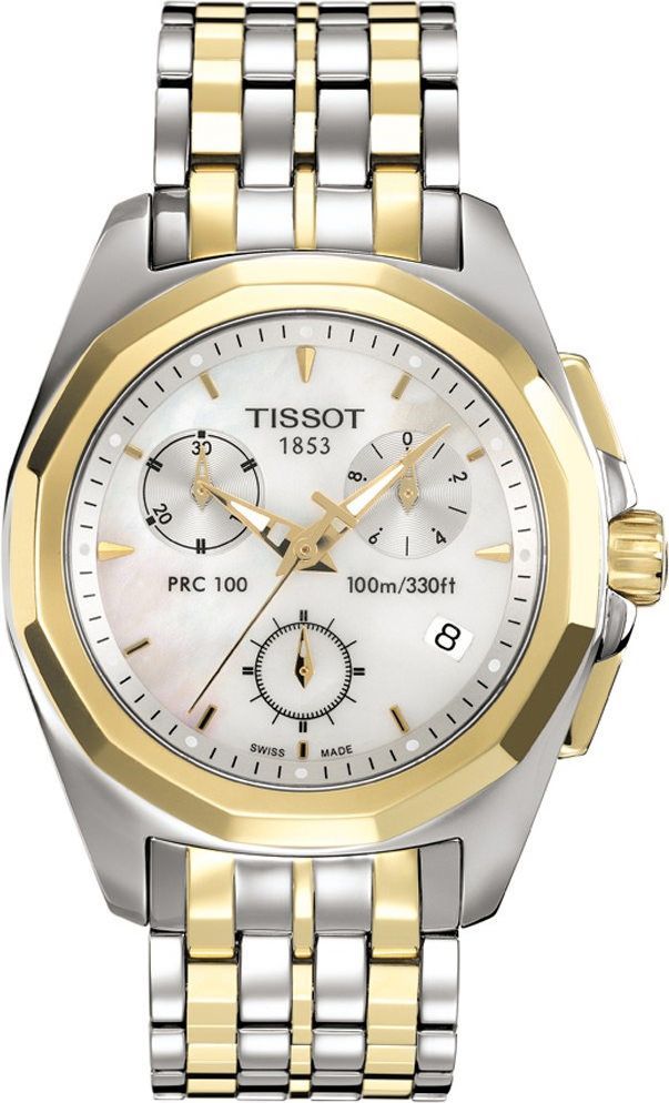 Tissot T-Sport PRC 100 MOP Dial 35 mm Quartz Watch For Women - 1
