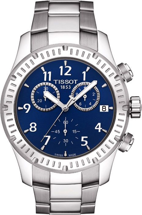 Tissot T-Sport Tissot V8 Blue Dial 43 mm Quartz Watch For Men - 1