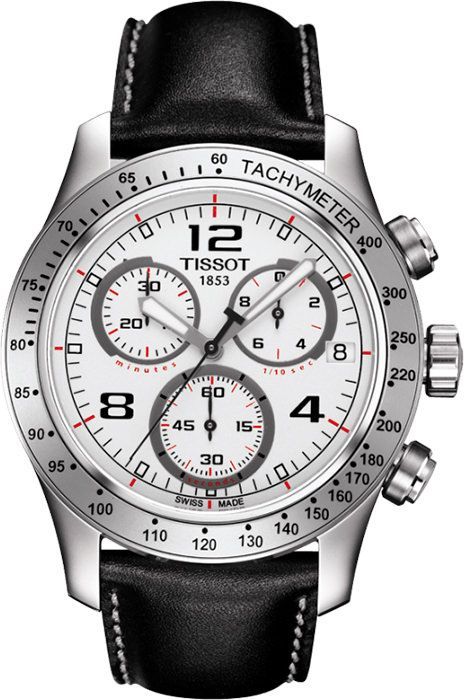 Tissot Tissot V8 43 mm Watch in Silver Dial For Men - 1