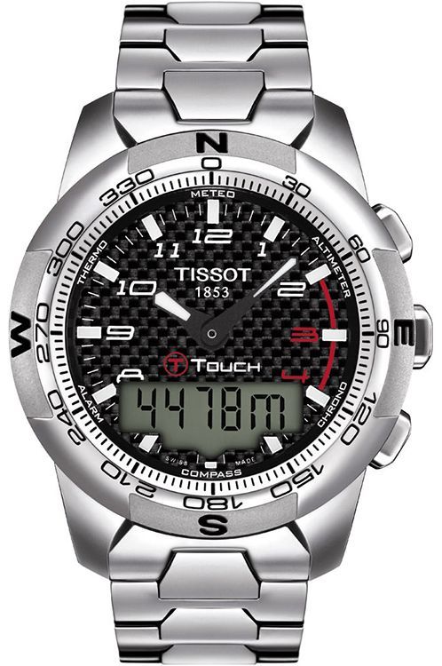 Tissot T Touch II 43 mm Watch in Black Dial