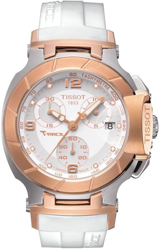 Tissot T Race 36.6 mm Watch in White Dial For Women - 1