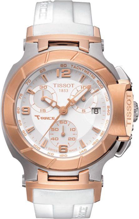 Tissot T-Sport T Race White Dial 36.65 mm Quartz Watch For Women - 1