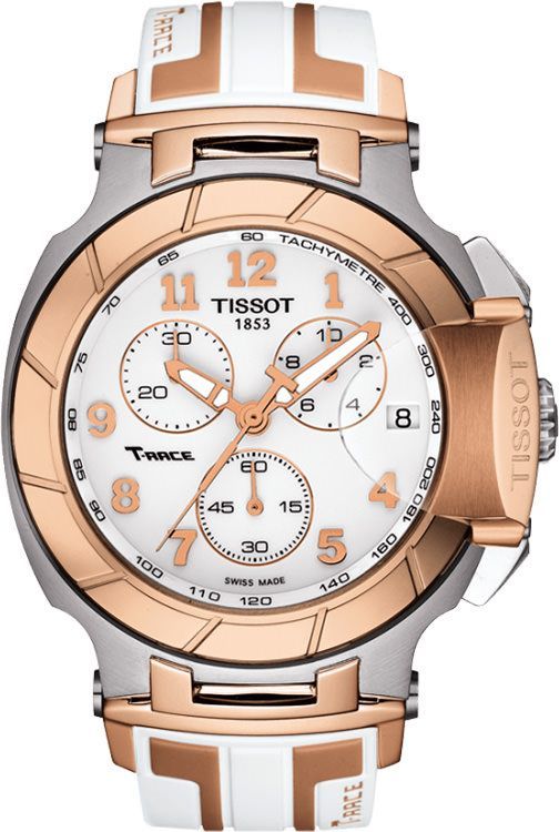 Tissot T-Sport T Race White Dial 45 mm Quartz Watch For Men - 1