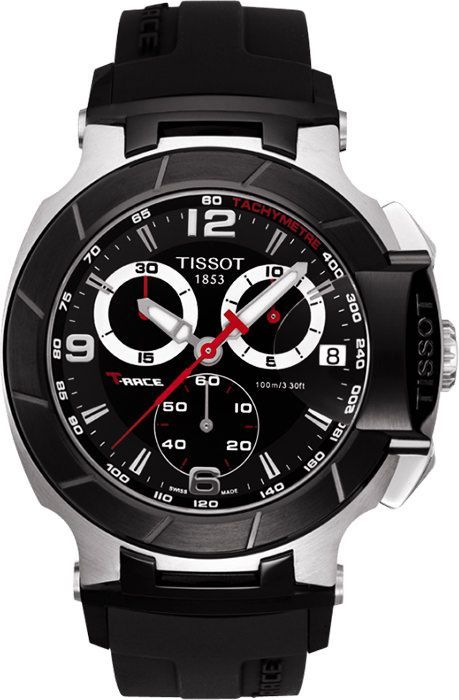 Tissot T-Sport  Black Dial 45.3 mm Quartz Watch For Men - 1
