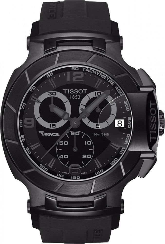 Tissot T-Sport T Race Black Dial 45.3 mm Quartz Watch For Men - 1