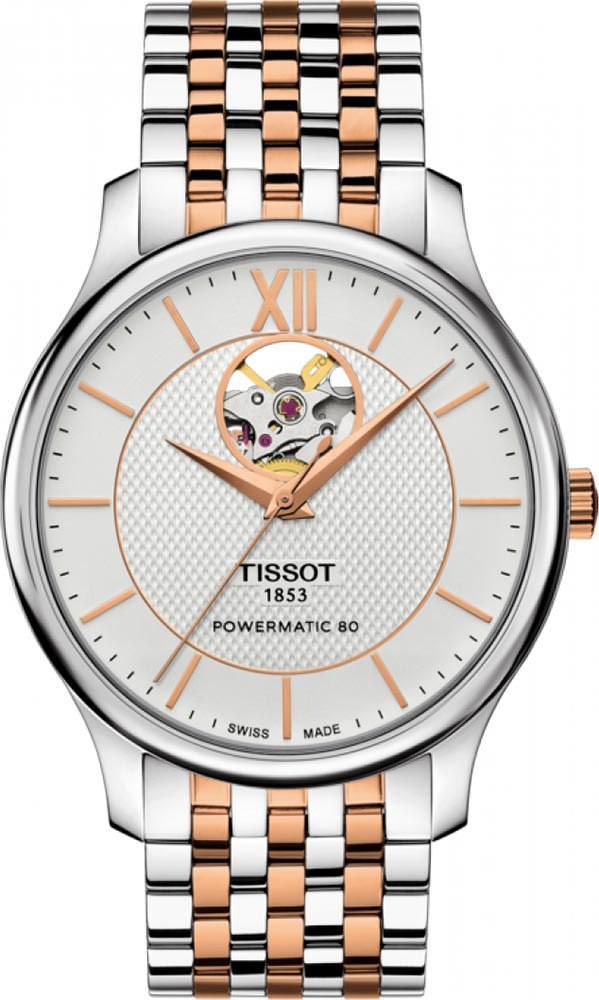 Tissot T-Classic Tissot Tradition Silver Dial 40 mm Automatic Watch For Men - 1