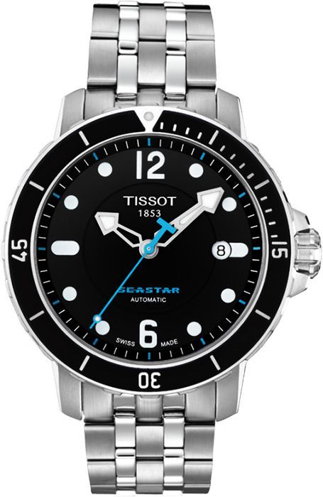 Tissot Tissot Seastar 1000 42 mm Watch in Black Dial For Men - 1