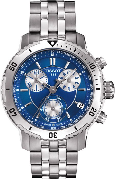 Tissot T-Sport Tissot PRS 200 Blue Dial 42 mm Quartz Watch For Men - 1