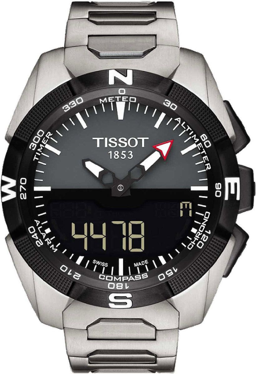 Tissot Expert Solar 45 mm Watch in Black Dial For Men - 1