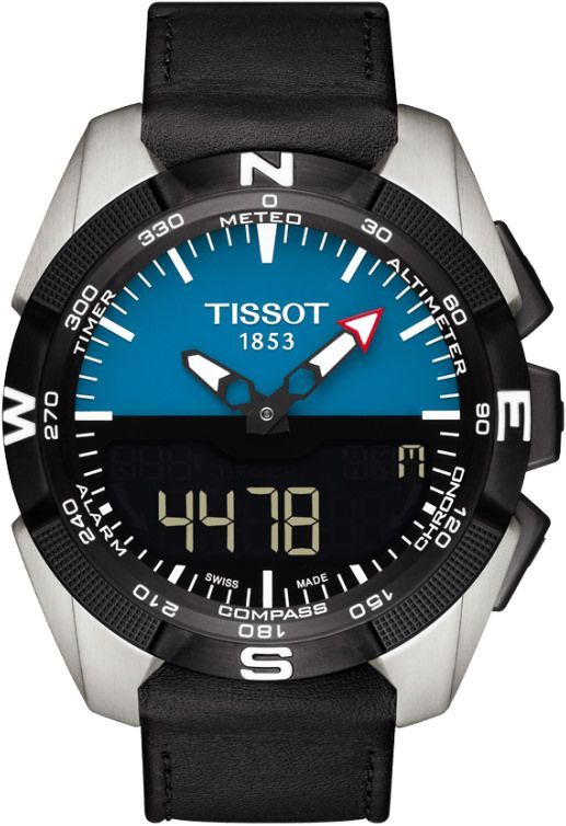 Tissot Touch Collection T Touch Expert Blue Dial 45 mm Quartz Watch For Men - 1