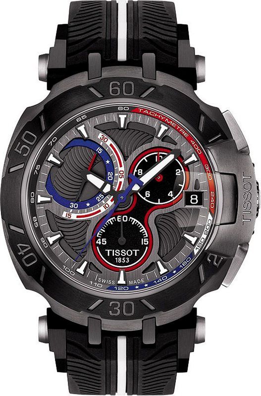 Tissot T-Sport T Race Black Dial 45.2 mm Quartz Watch For Men - 1