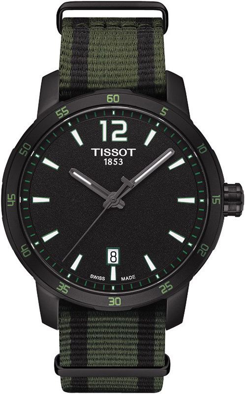 Tissot T-Sport Tissot Quickster Nato Black Dial 40 mm Quartz Watch For Unisex - 1
