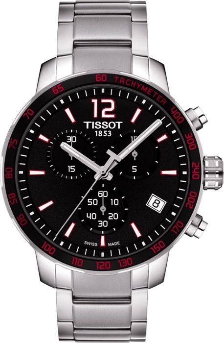 Tissot T-Sport Quickster Black Dial 42 mm Quartz Watch For Men - 1