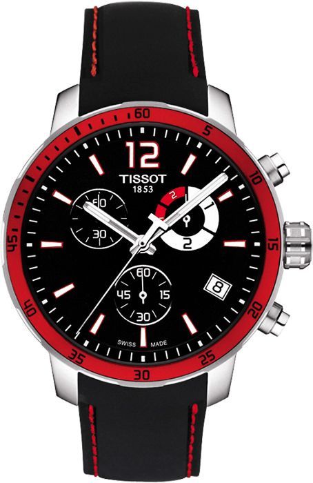 Tissot T-Sport Quickster Black Dial 42 mm Quartz Watch For Men - 1