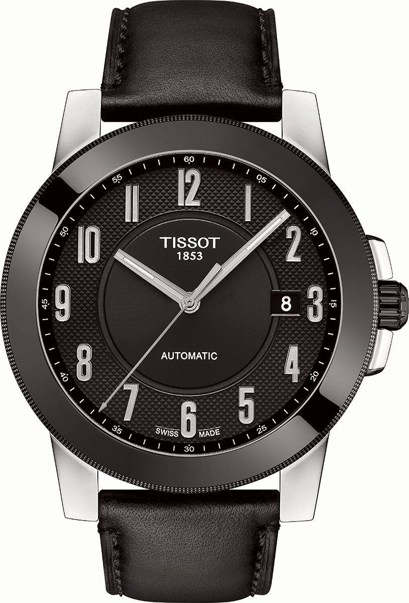 Tissot T-Classic Gentleman Black Dial 44 mm Automatic Watch For Men - 1
