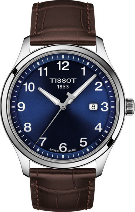 Tissot T-Classic  Blue Dial 42 mm Quartz Watch For Men - 1