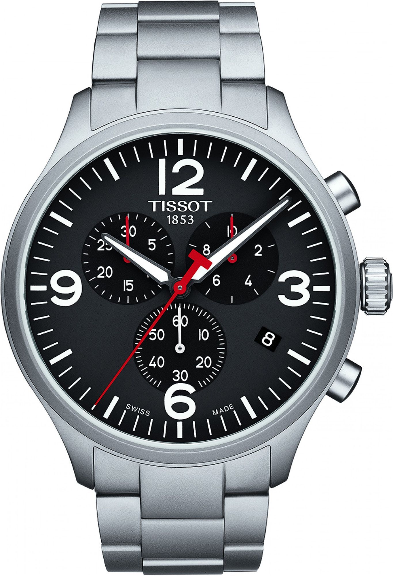 Tissot T-Sport Chrono XL Black Dial 45 mm Quartz Watch For Men - 1