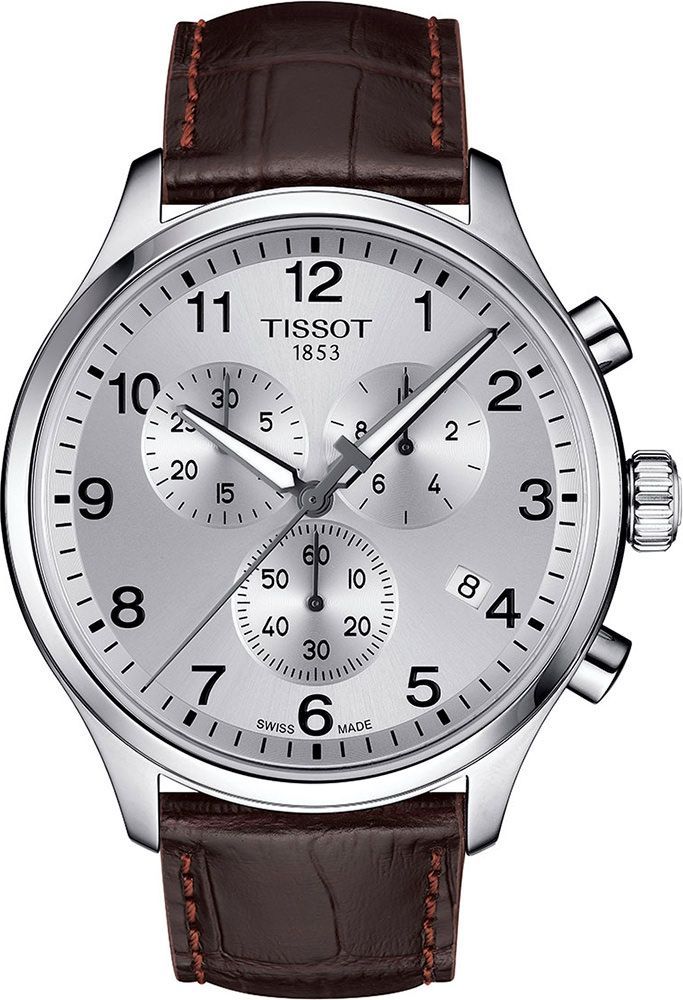 Tissot T-Sport Chrono XL Silver Dial 45 mm Quartz Watch For Men - 1