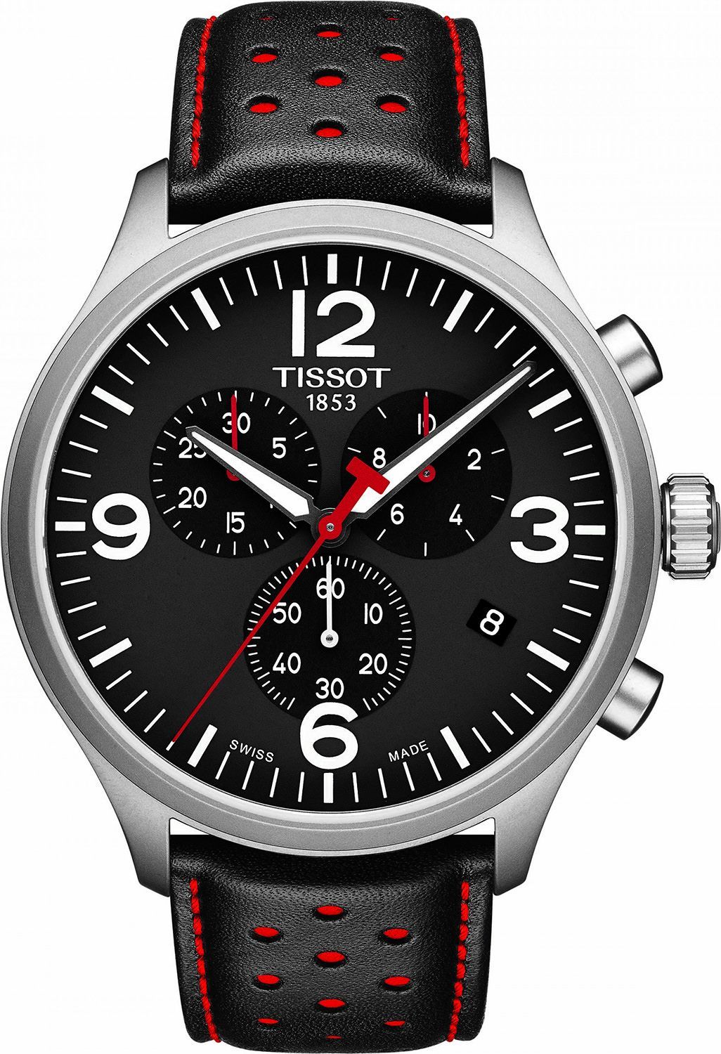 Tissot T-Sport Chrono XL Black Dial 45 mm Quartz Watch For Men - 1