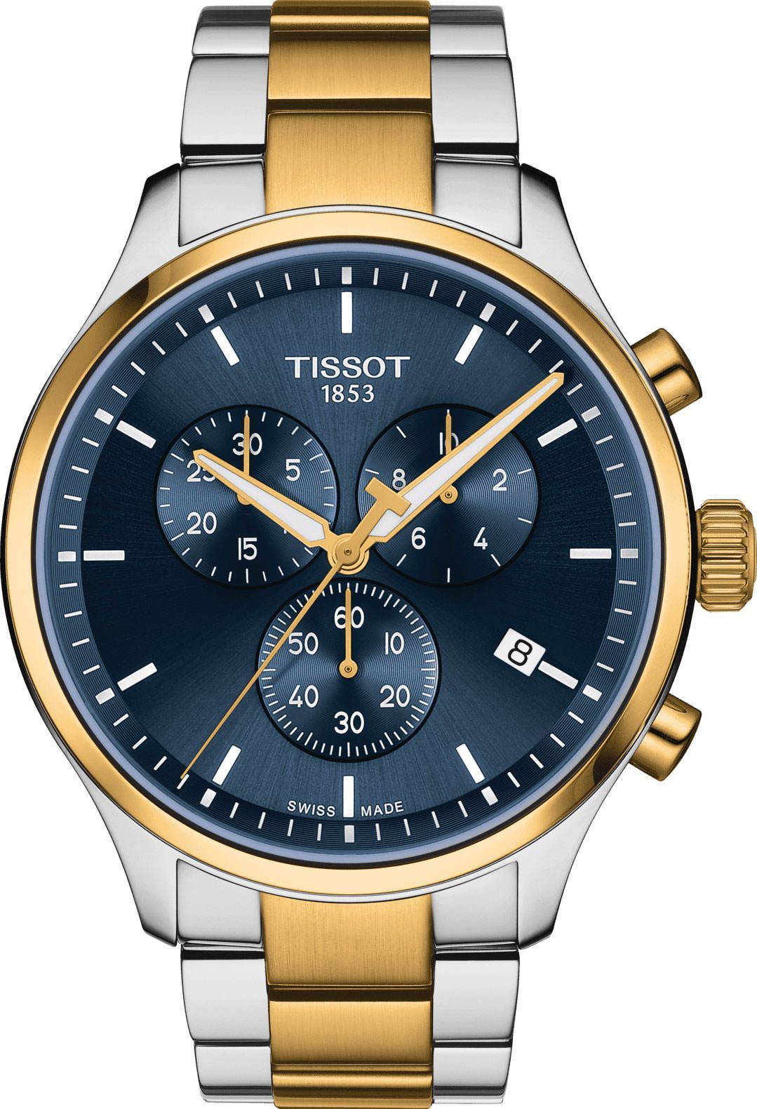 Tissot Tissot Chrono XL 45 mm Watch in Blue Dial For Men - 1