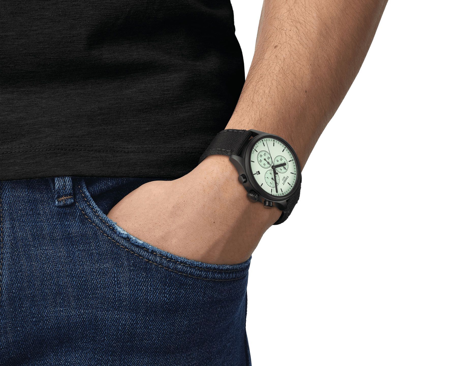 Tissot Tissot Chrono XL 45 mm Watch in Green Dial