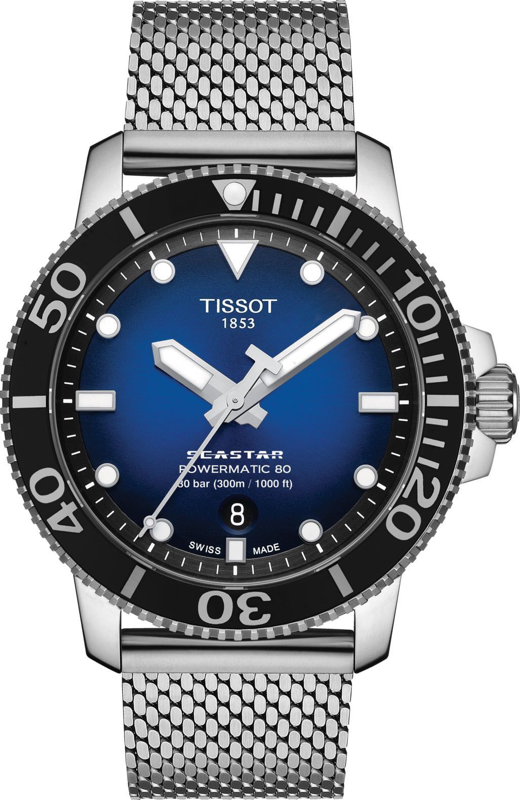 Tissot T-Sport Tissot Seastar 1000 Blue Dial 43 mm Automatic Watch For Men - 1