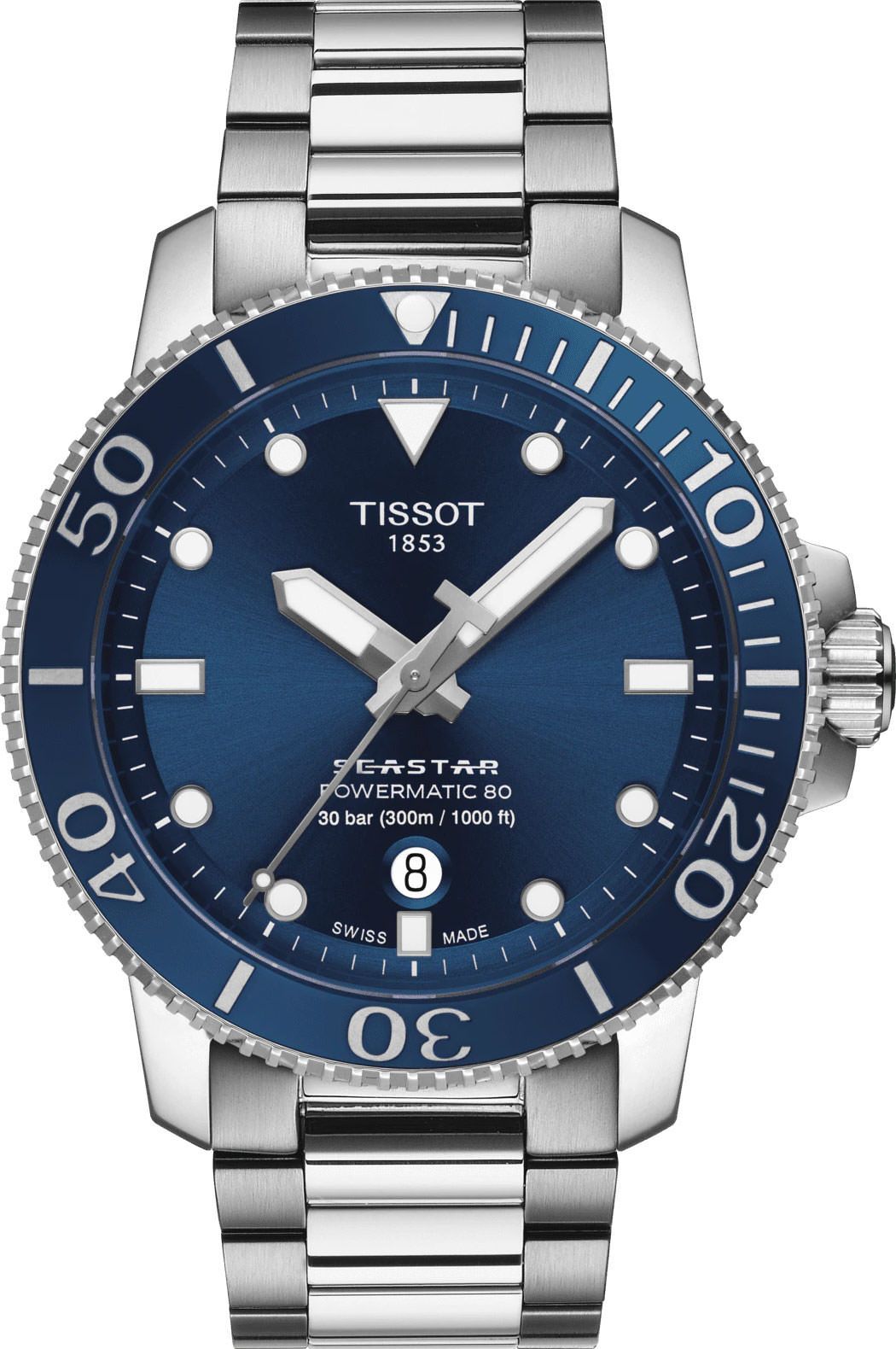 Tissot T-Sport Tissot Seastar 1000 Blue Dial 43 mm Automatic Watch For Men - 1