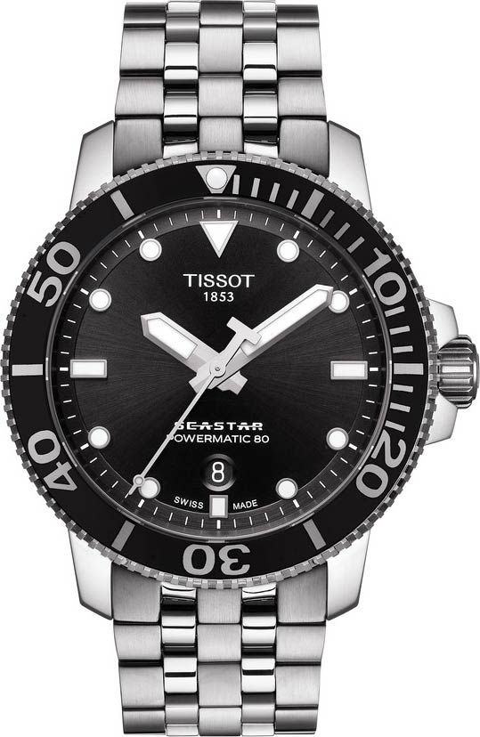 Tissot T-Sport Tissot Seastar 1000 Black Dial 43 mm Automatic Watch For Men - 1