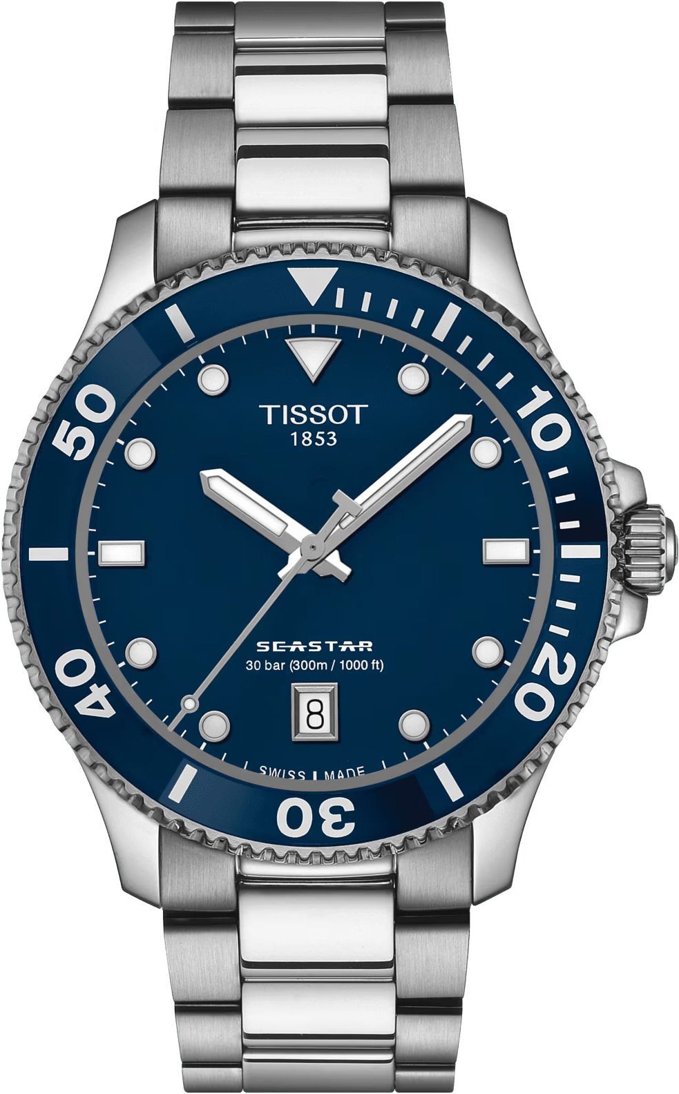 Tissot T-Sport Tissot Seastar 1000 Blue Dial 40 mm Quartz Watch For Unisex - 1