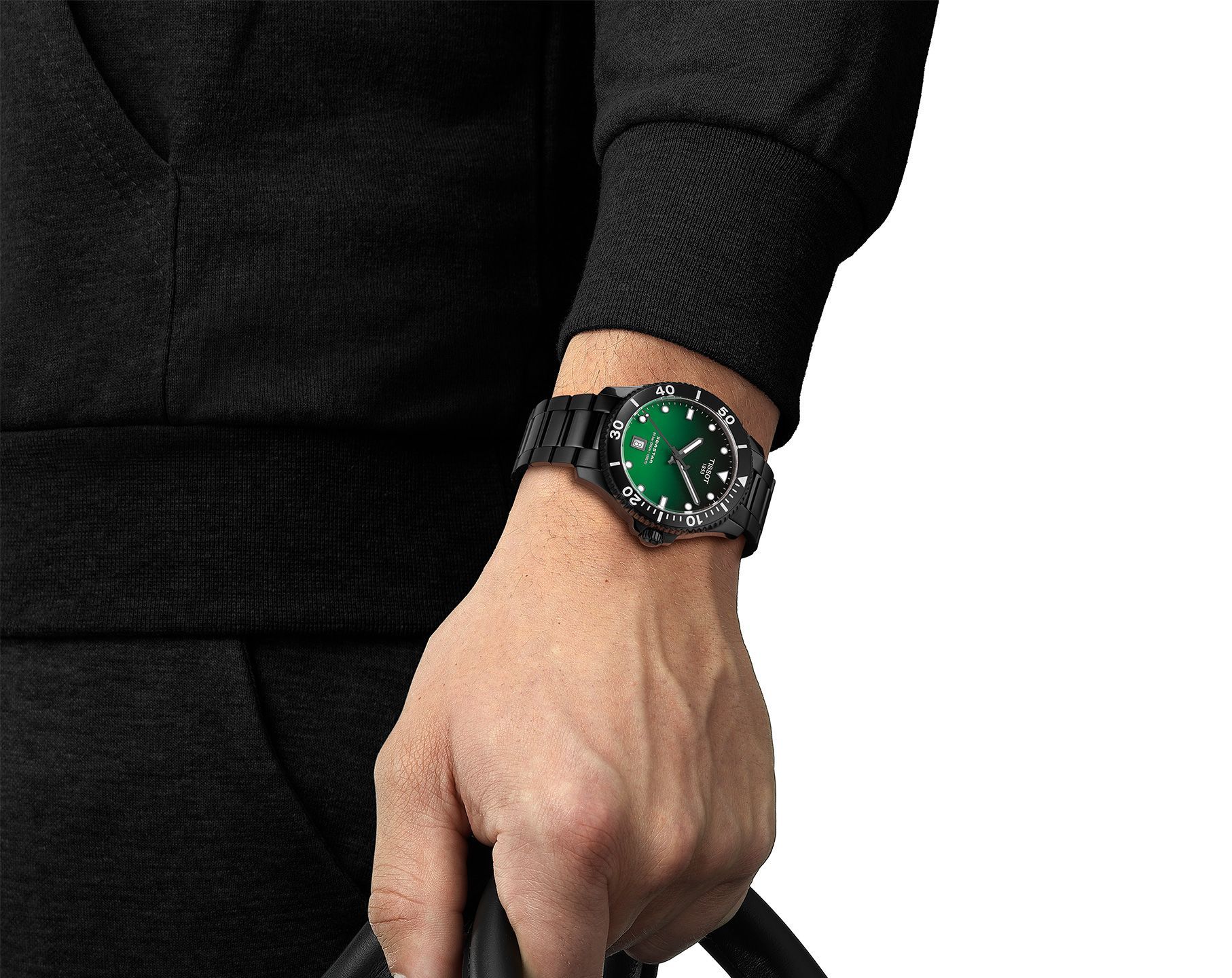Tissot T-Sport Tissot Seastar 1000 Green Dial 40 mm Quartz Watch For Men - 3