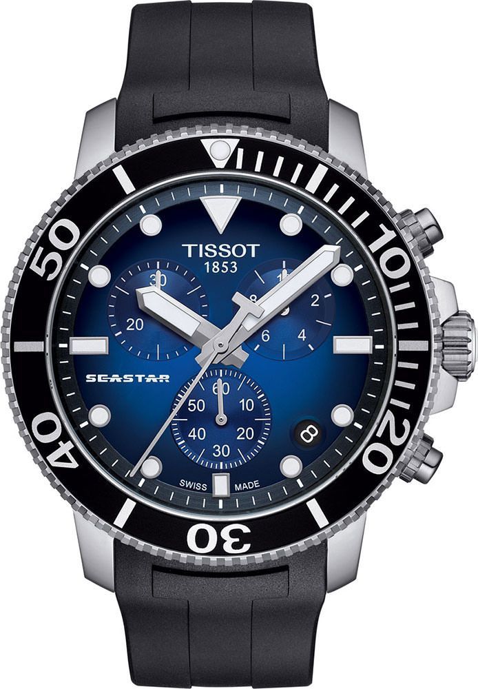 Tissot T-Sport Tissot Seastar 1000 Blue Dial 46 mm Quartz Watch For Men - 1