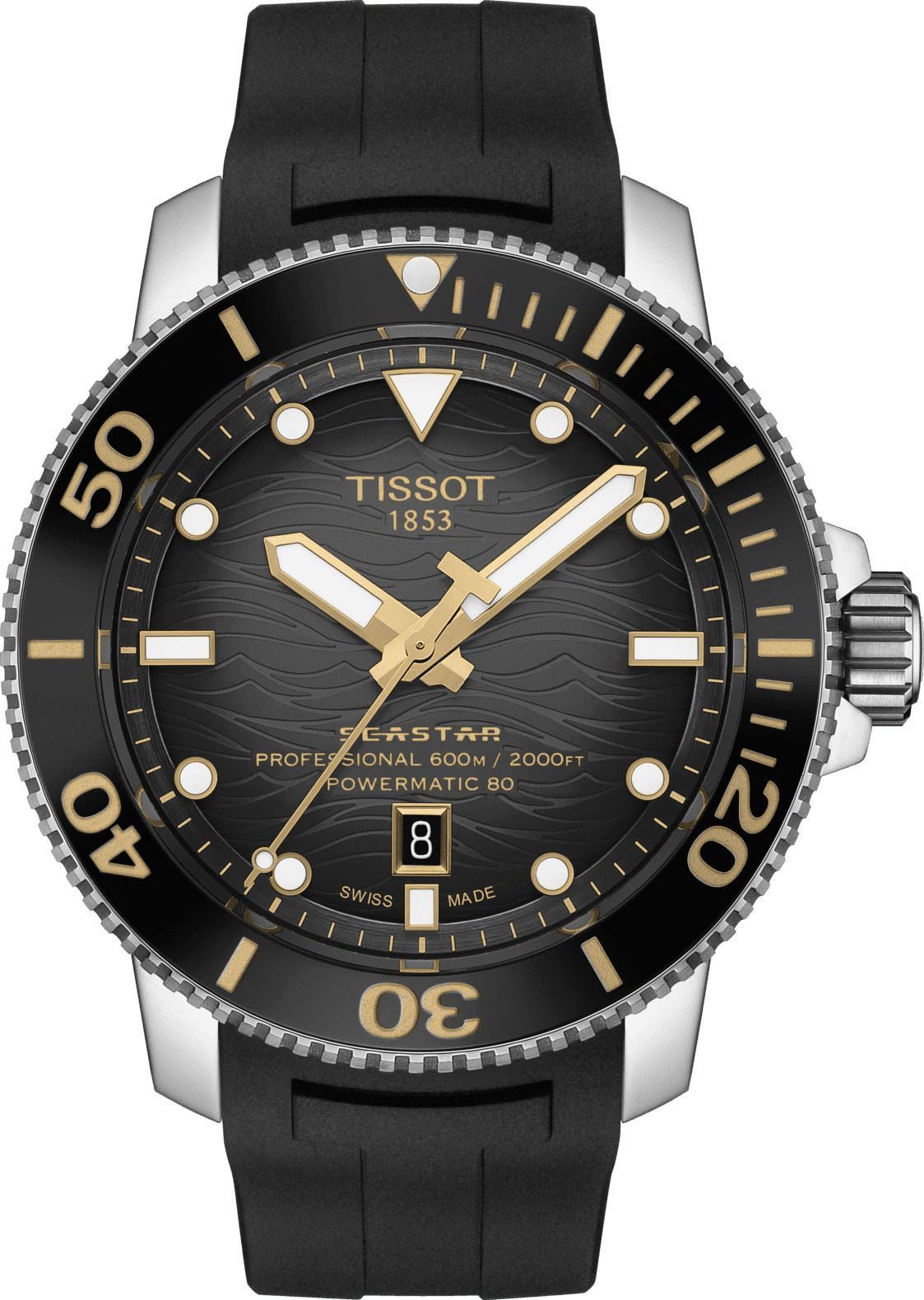Tissot T-Sport Tissot Seastar 2000 Grey Dial 46 mm Automatic Watch For Men - 1