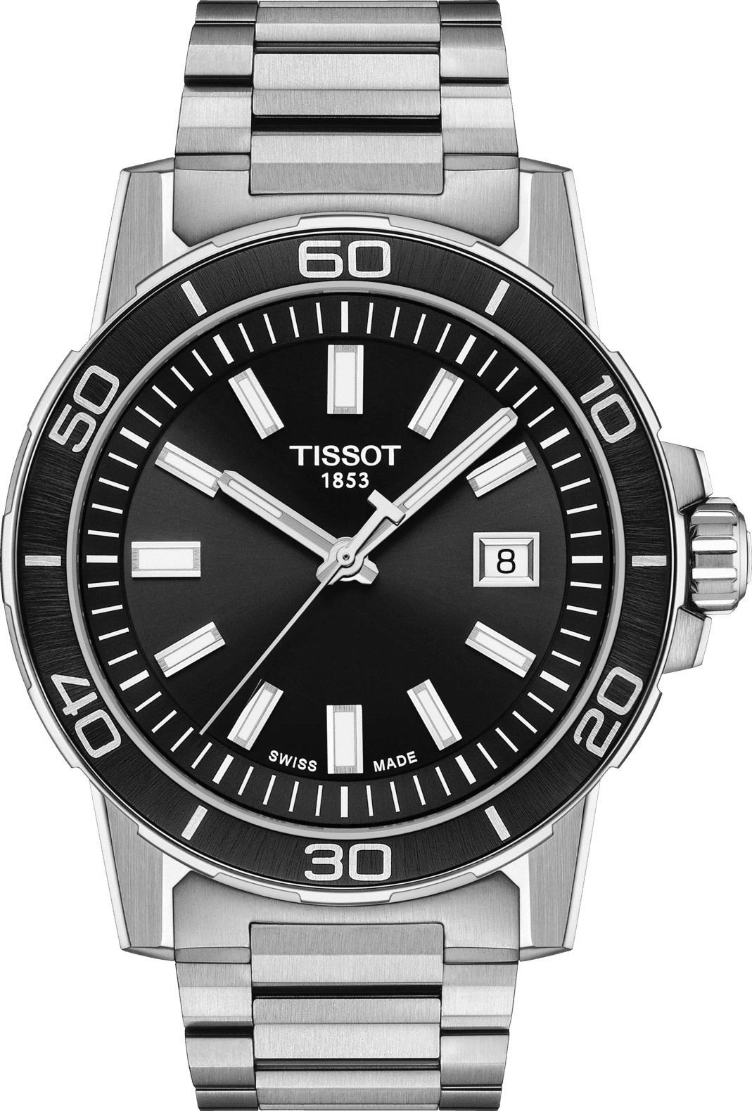 Tissot T-Sport Tissot Supersport Chrono Black Dial 44 mm Quartz Watch For Men - 1