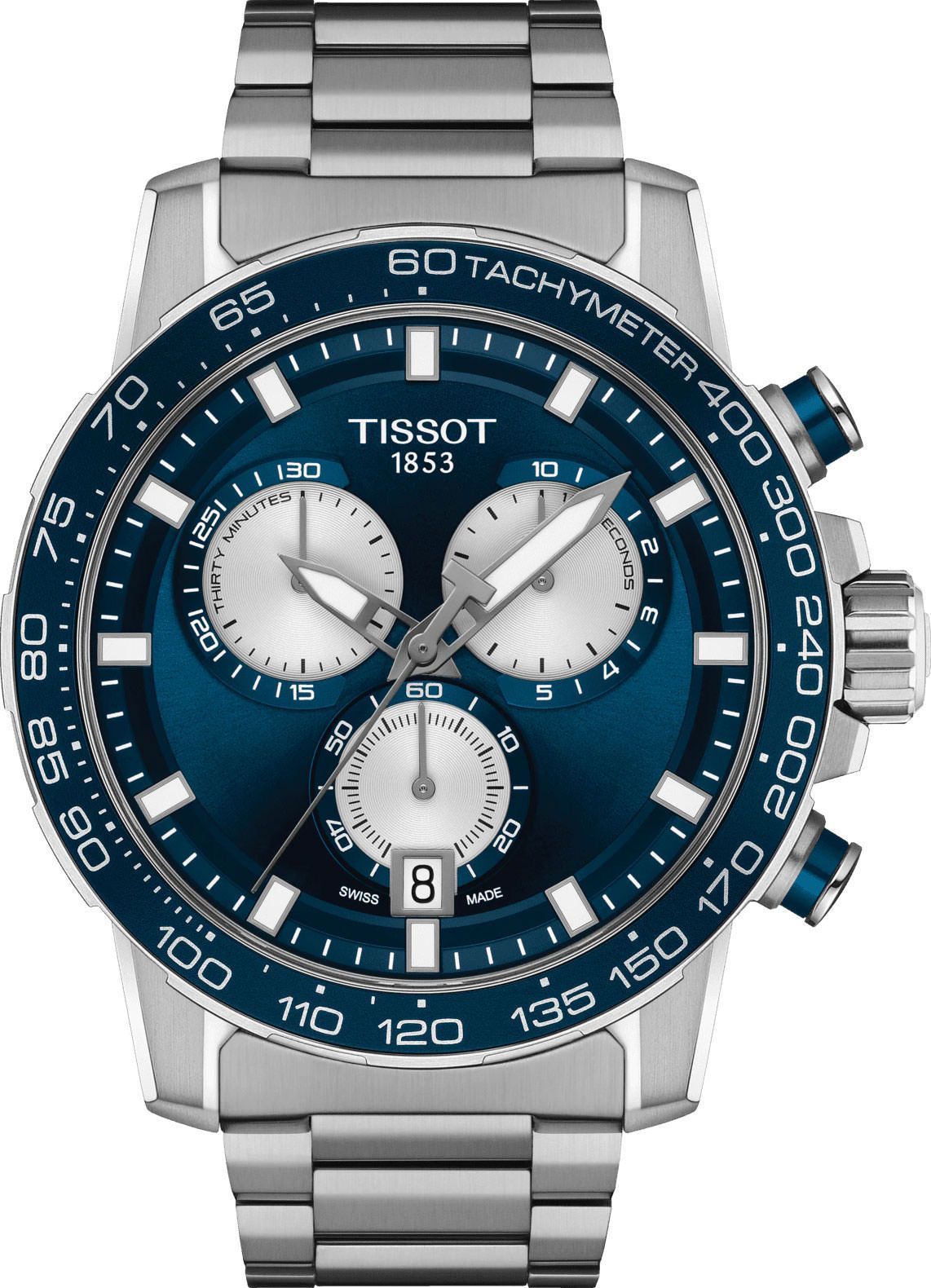 Tissot T-Sport Tissot Supersport Chrono Blue Dial 45.5 mm Quartz Watch For Men - 1