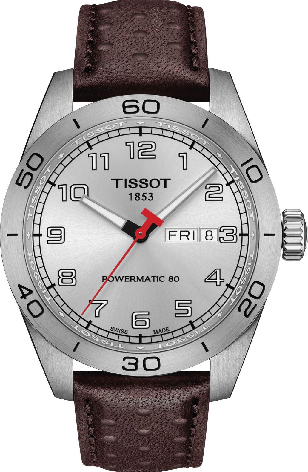 Tissot T-Sport Tissot PRS 516 Silver Dial 42 mm Automatic Watch For Men - 1