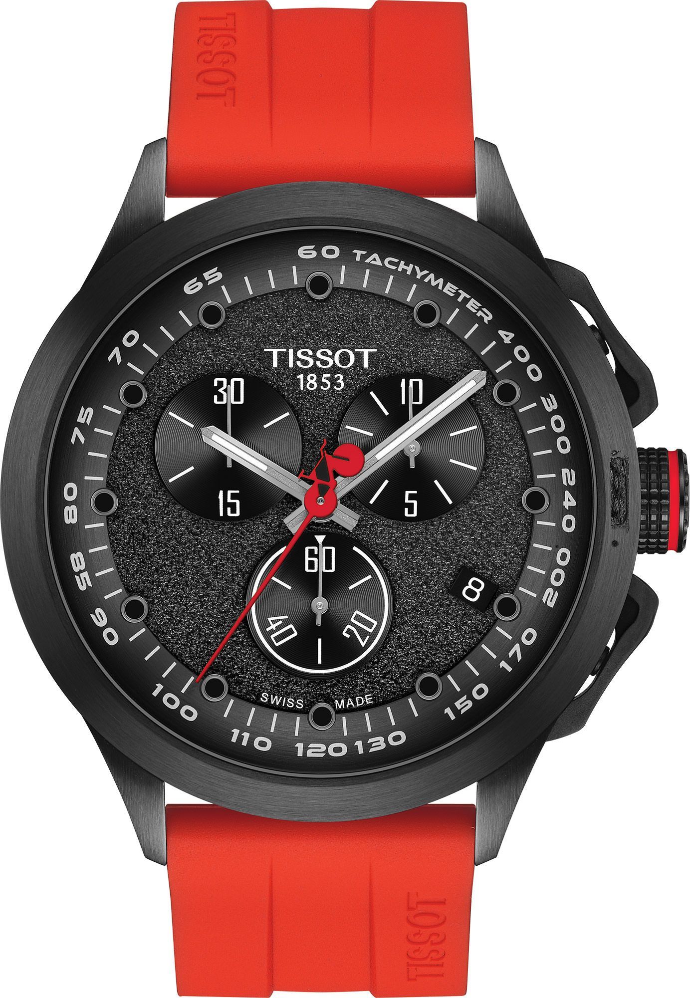 Tissot T-Sport Tissot T-Race Cycling Black Dial 45 mm Quartz Watch For Men - 1