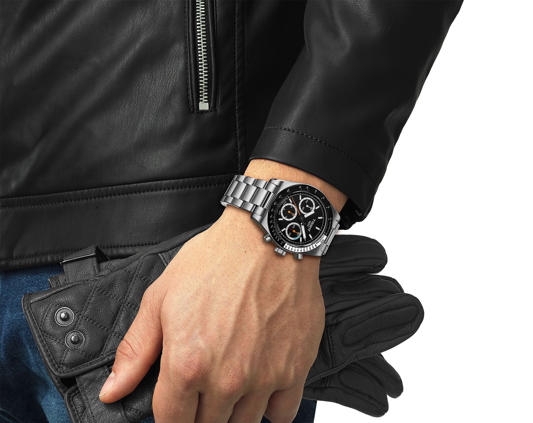 Tissot T-Sport Tissot PR516 Black Dial 41 mm Manual Winding Watch For Men - 6