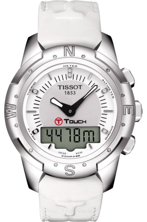 Tissot T Touch II 42 mm Watch in White Dial