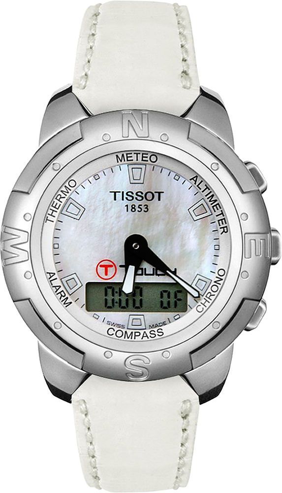 Tissot Touch Collection T Touch II MOP Dial 42 mm Quartz Watch For Men - 1