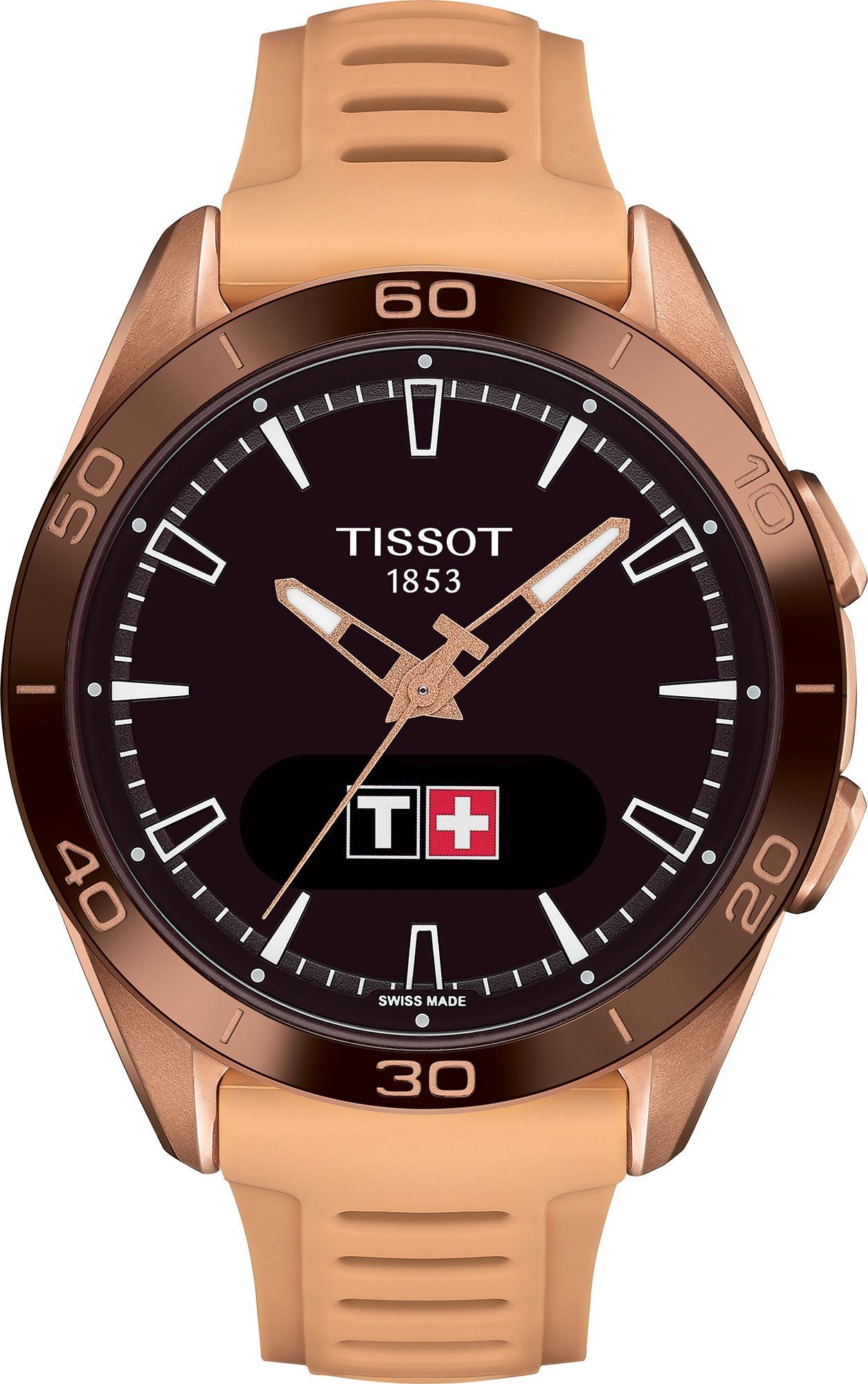 Tissot T-Touch Tissot T-Touch Connect Sport Black Dial 43.75 mm Solar Powered Watch For Unisex - 1