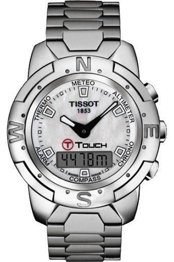 Tissot Touch Collection T Touch II MOP Dial 41 mm Quartz Watch For Men - 1